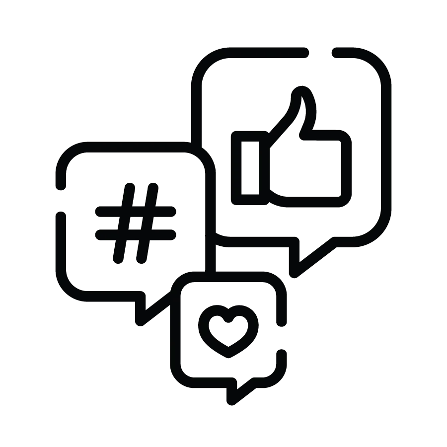 Social media management services icon